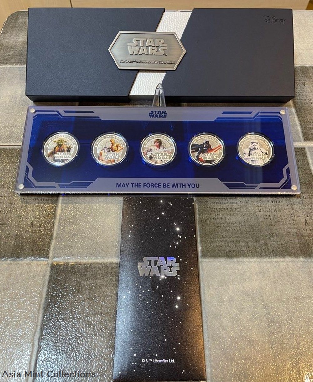 8 2016 NIUE Star Wars Commemorative 1oz x 5-Coin Set